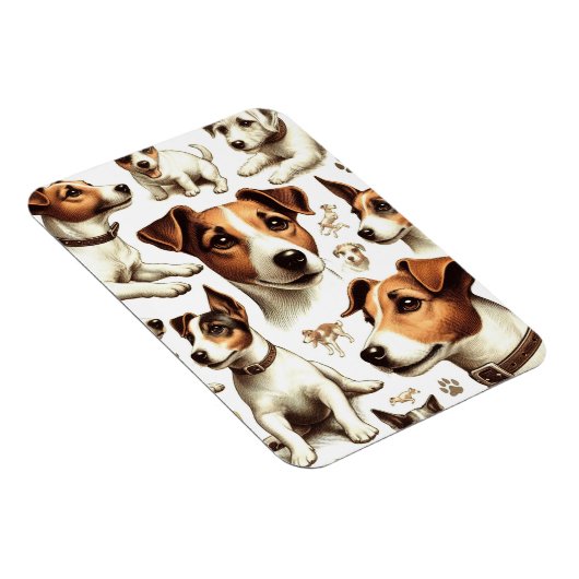  Jack Russell Terrier Naadloos Magneet (Rechterzijde)