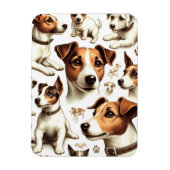  Jack Russell Terrier Naadloos Magneet (Verticaal)