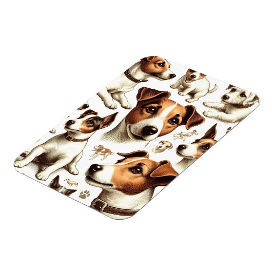  Jack Russell Terrier Naadloos Magneet (Linkerzijde)