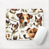  Jack Russell Terrier Naadloos Muismat (Met muis)