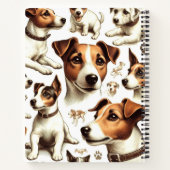 Jack Russell Terrier Naadloos Notitieboek (Achterkant)