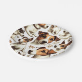  Jack Russell Terrier Naadloos Papieren Bordje (Gekanteld)