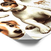  Jack Russell Terrier Naadloos Poster (Hoek)
