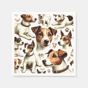 Jack Russell Terrier Naadloos Servet