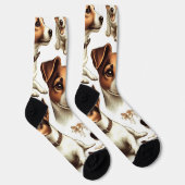  Jack Russell Terrier Naadloos Sokken (Rechts)