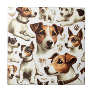Jack Russell Terrier Naadloos Tegeltje