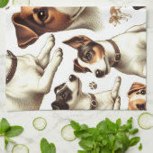  Jack Russell Terrier Naadloos Theedoek (Gevouwen)