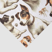  Jack Russell Terrier Naadloos Tissuepapier (Detail)