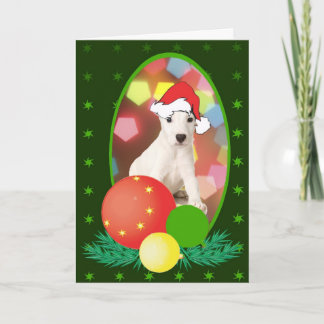 Jack Russell Terrier Ornamenten Feestdagen Kaart
