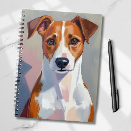 Jack Russell Terrier Painting Dog Pet Notitieboek