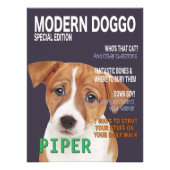Jack Russell Terrier Parody Magazine Hoesje Foto Afdruk (Voorkant)