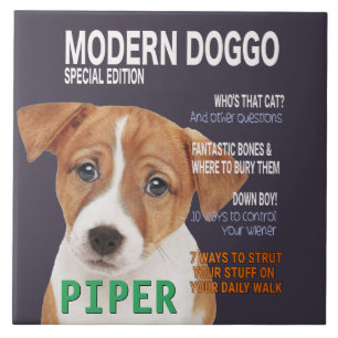 Jack Russell Terrier Parody Magazine Hoesje Tegeltje