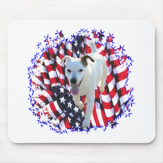 Jack Russell Terrier Patriot Muismat (Voorkant)
