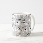 Jack Russell Terrier Paws and Botten Coffee Mok (Voorkant rechts)