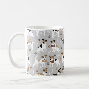 Jack Russell Terrier Paws and Botten Coffee Mok
