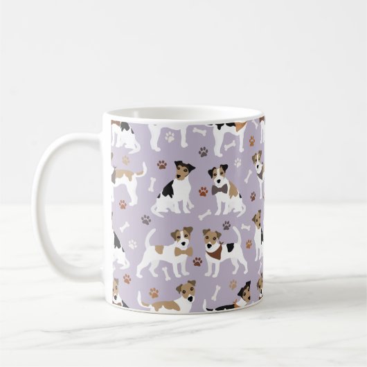 Jack Russell Terrier Paws and Botten Coffee Mok (Links)