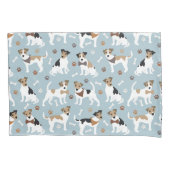 Jack Russell Terrier Paws and Botten Pillow Hoesje Kussensloop (Voorkant)