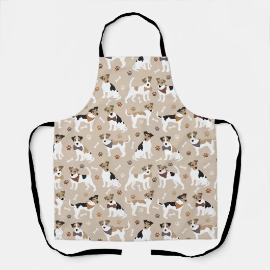 Jack Russell Terrier Paws and Botten Schort (Voorkant)