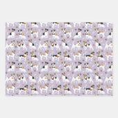 Jack Russell Terrier Paws and Botten Wrapping Pape Inpakpapier Vel (Voorkant)