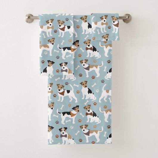 Jack Russell Terrier Paws en Botten Bad Handdoek (Insitu)