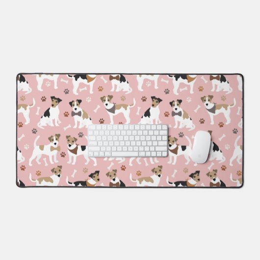 Jack Russell Terrier Paws en Botten Bureaumat (Keyboard & Muis)