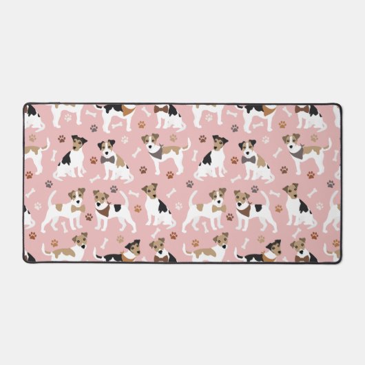 Jack Russell Terrier Paws en Botten Bureaumat (Voorkant)