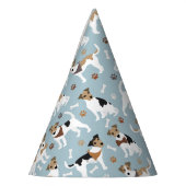 Jack Russell Terrier Paws en Botten Feesthoedjes (Links)