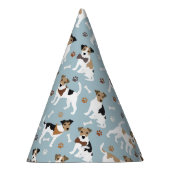Jack Russell Terrier Paws en Botten Feesthoedjes (Rechts)