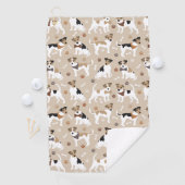 Jack Russell Terrier Paws en Botten Golf Towel Golfhanddoek (Insitu)