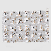 Jack Russell Terrier Paws en Botten Golf Towel Golfhanddoek (Horizontaal)