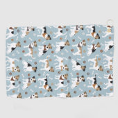 Jack Russell Terrier Paws en Botten Golfhanddoek (Horizontaal)