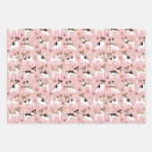 Jack Russell Terrier Paws en Botten Inpakpapier Vel (Voorkant 3)