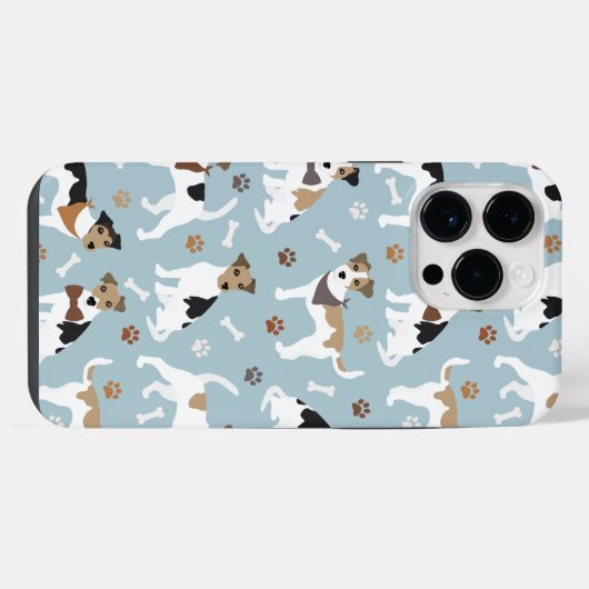 Jack Russell Terrier Paws en Botten iPhone Hoesje (Achterkant horizontaal)