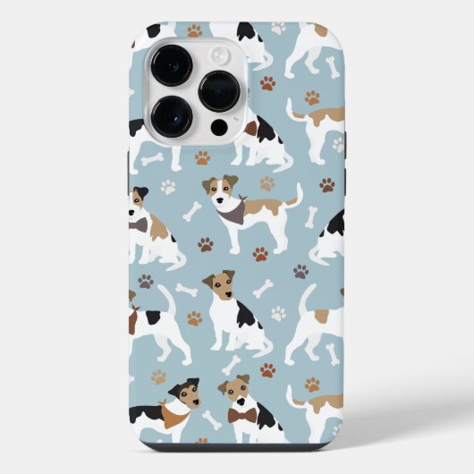 Jack Russell Terrier Paws en Botten iPhone Hoesje (Achterkant)