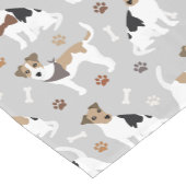 Jack Russell Terrier Paws en Botten Korte Tafelloper (Hoek)