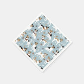 Jack Russell Terrier Paws en Botten Napkins Servet (Hoek)