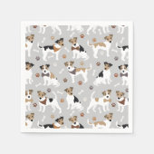 Jack Russell Terrier Paws en Botten Napkins Servet (Voorkant)
