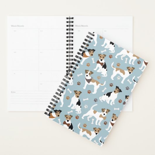 Jack Russell Terrier Paws en Botten Planner (Display)