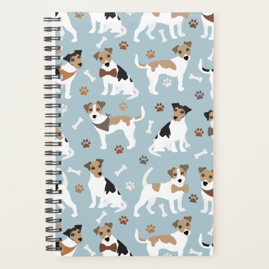 Jack Russell Terrier Paws en Botten Planner (Voorkant)