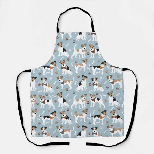Jack Russell Terrier Paws en Botten Schort (Voorkant)