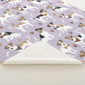 Jack Russell Terrier Paws en Botten Sherpa Blanket Sherpa Deken (3/4)