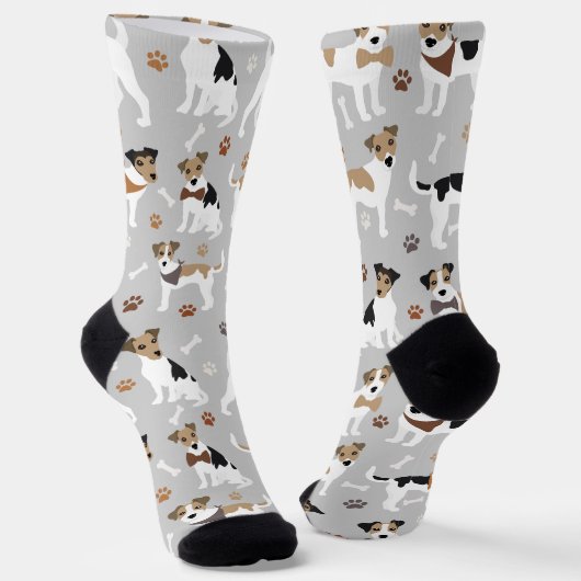 Jack Russell Terrier Paws en Botten Sokken (Gebogen)