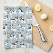 Jack Russell Terrier Paws en Botten Theedoek (Quarter Fold)