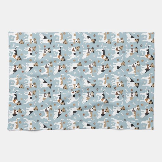 Jack Russell Terrier Paws en Botten Theedoek (Horizontaal)
