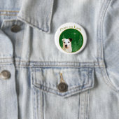 Jack Russell Terrier Peace Ronde Button 5,7 Cm (In situ)