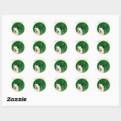 Jack Russell Terrier Peace Ronde Sticker (Vel)