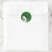 Jack Russell Terrier Peace Ronde Sticker (Tas)