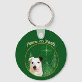 Jack Russell Terrier Peace Sleutelhanger (Achterkant)