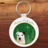 Jack Russell Terrier Peace Sleutelhanger (Voorkant)