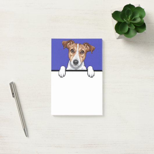 Jack Russell Terrier Peeking Puppy Hondenliefhebbe Post-it® Notes (Kantoor)